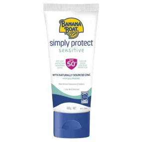Banana Boat Simply Protect Sensitive Body SPF50  100G