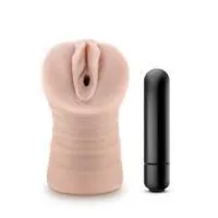 Blush - M for Men - Rain - Vanilla - Masturbator with Vibrating bullet