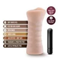 Blush - M for Men - Rain - Vanilla - Masturbator with Vibrating bullet