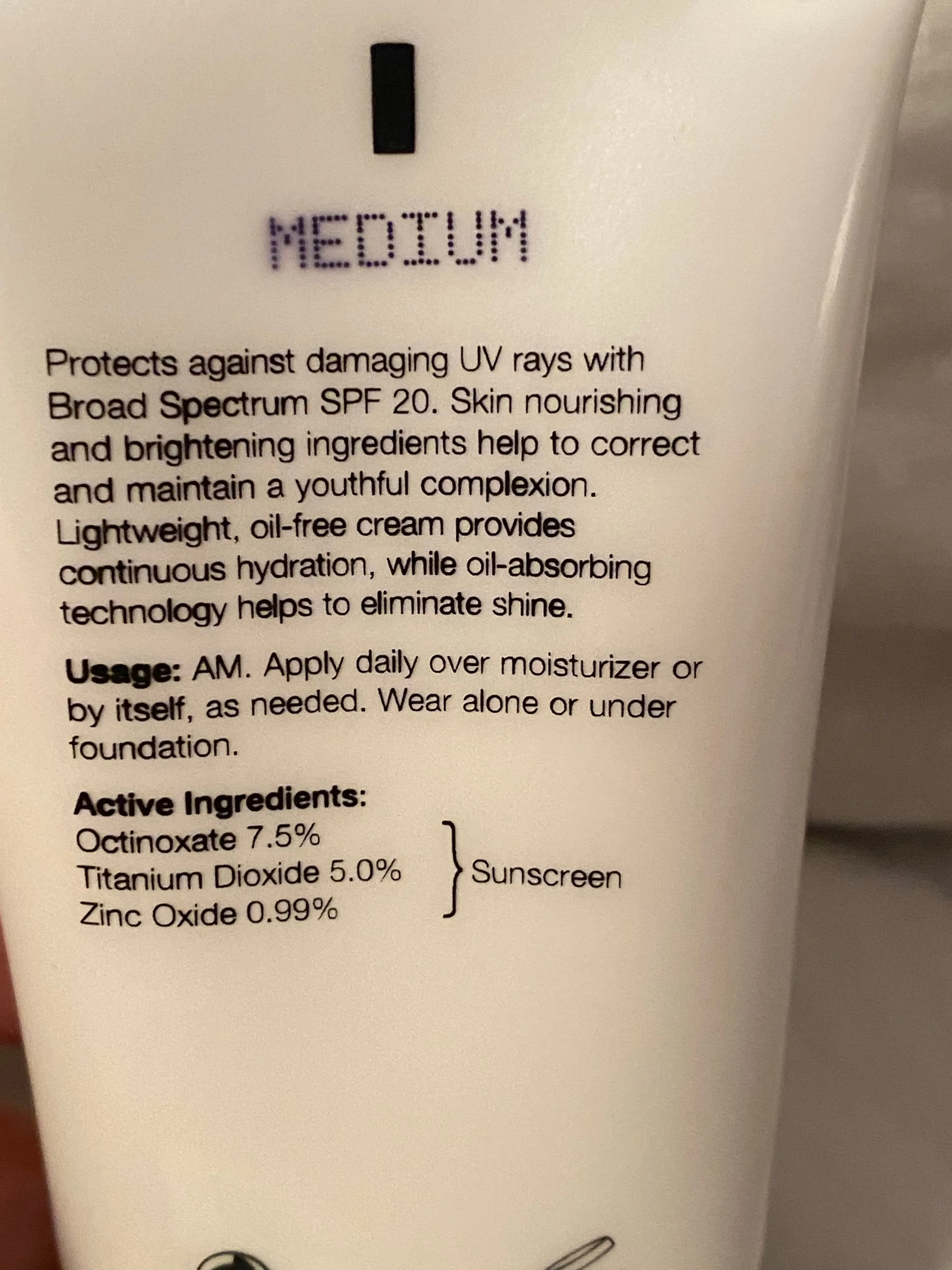 Brightening CC Cream with Broad Spectrum SPF 20