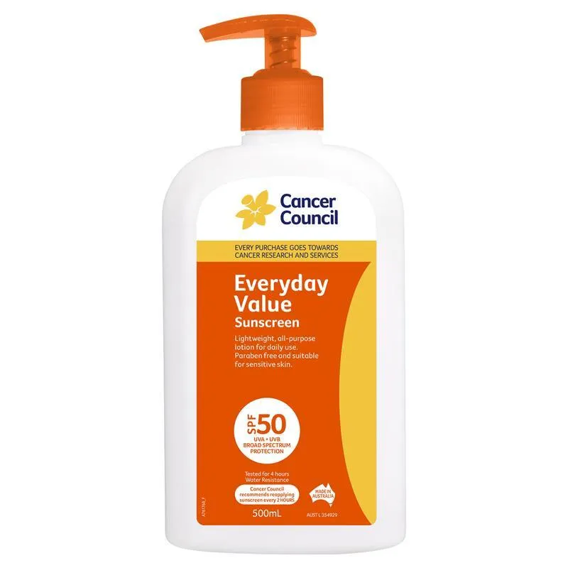 Cancer Council SPF 50  Everyday Value 500ml