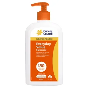 Cancer Council SPF 50  Everyday Value 500ml