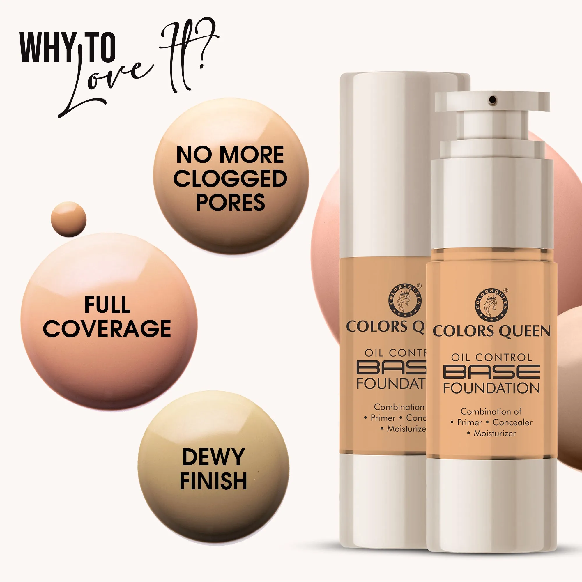 Colors Queen Oil Control Base Foundation