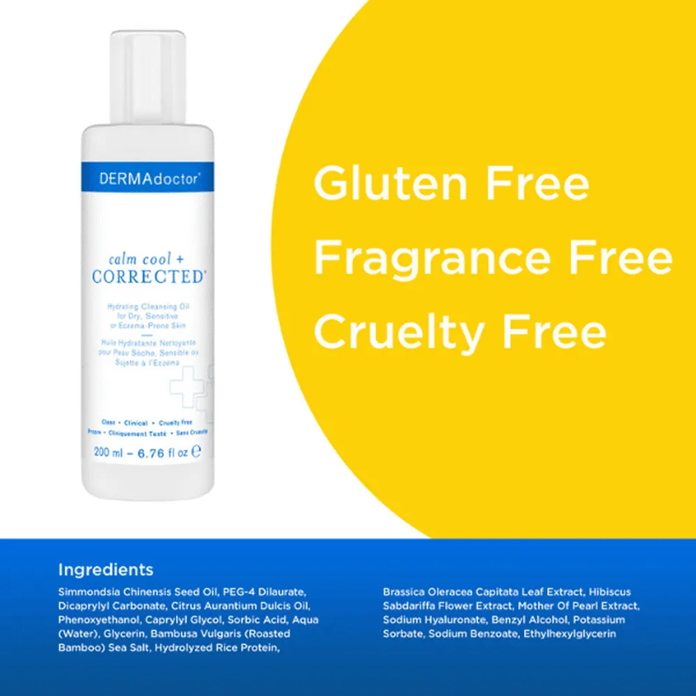 DERMAdoctor Calm & Cool Corrected Hydrating Cleansing Oil 200ml
