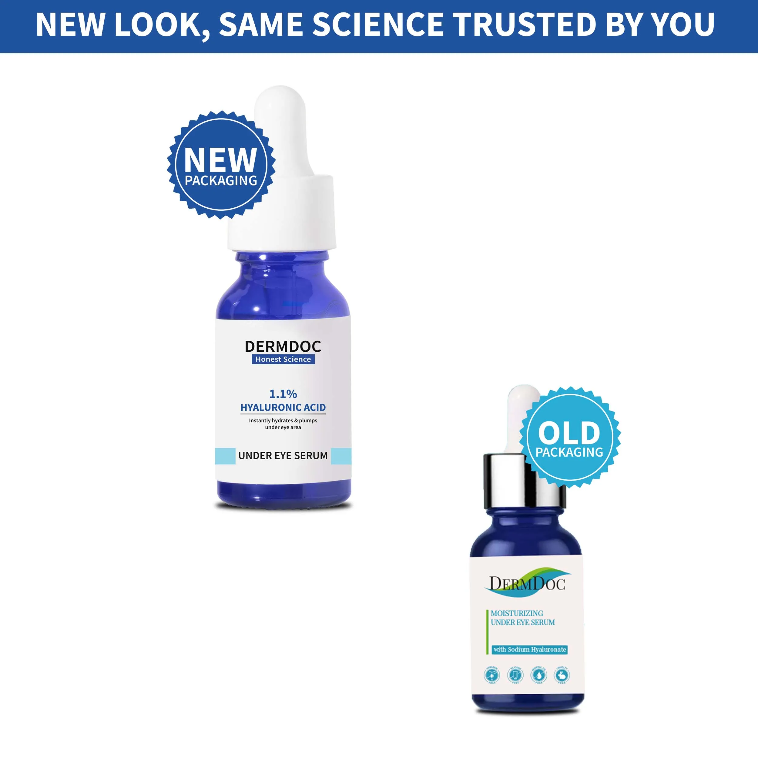 DermDoc 1.1% Hyaluronic Acid Under Eye Serum (15 ml) | under eye serum , hyaluronic acid serum , moisturizing serum , hydrating serum , moisturizing under eye serum , paraben free , sulfate free , under eye serum with hyaluronic