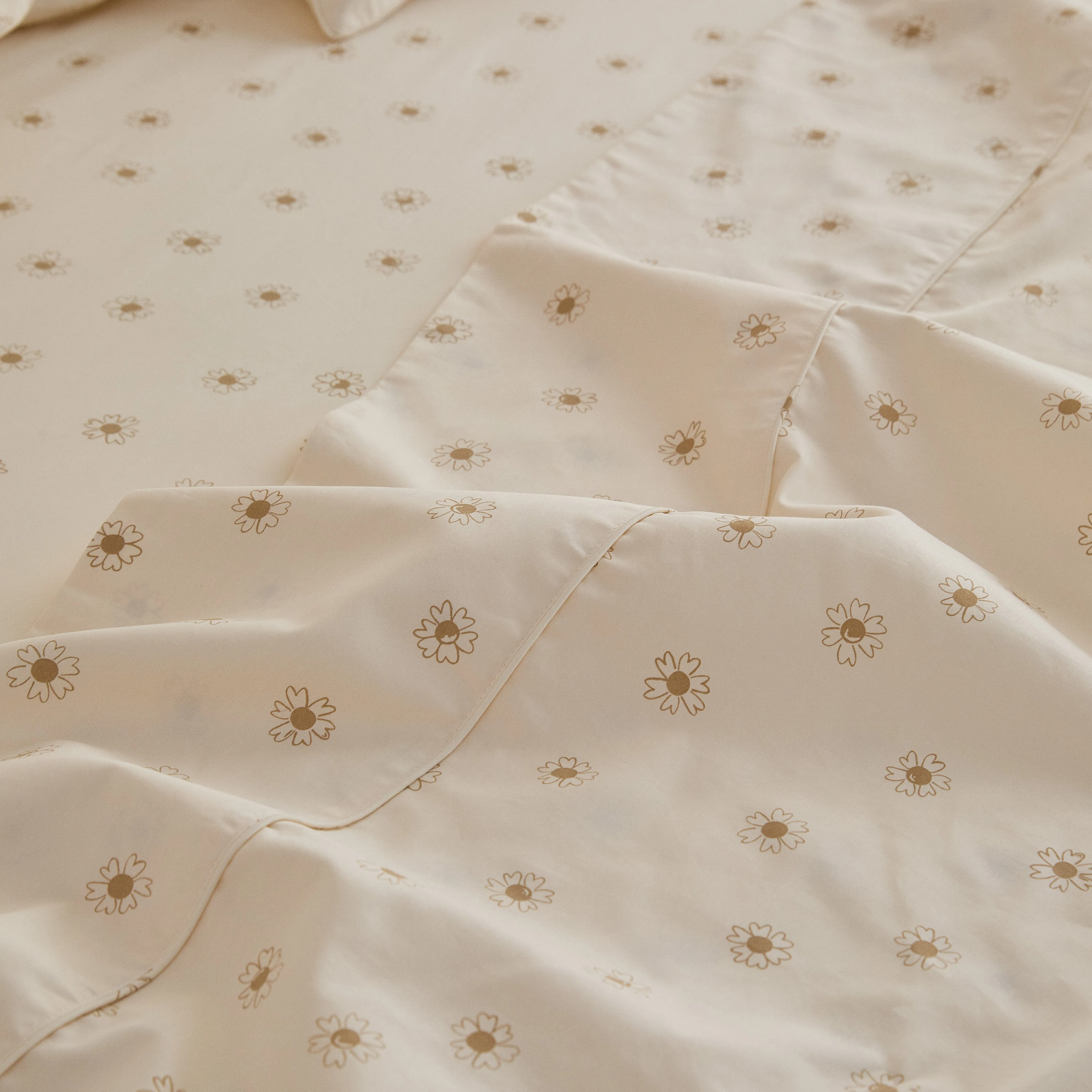 Eden Cotton - Daisy Print Kids Bed Sheets