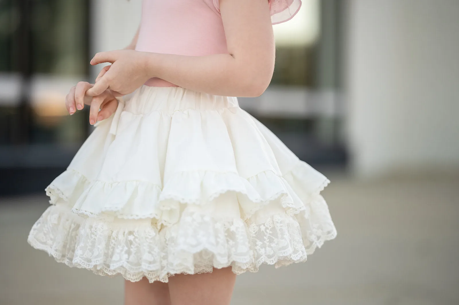 Fancy Petti skirt- Champagne