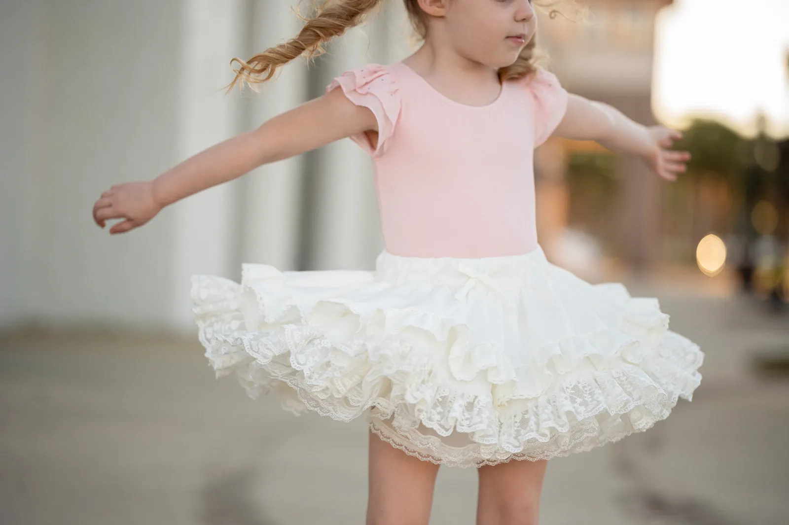Fancy Petti skirt- Champagne