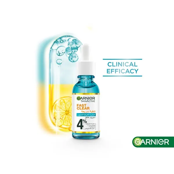 Fast Clear 4% Salicylic Acid, Vitamin C, Niacinamide, AHA - Anti-Acne Treatment Booster Serum