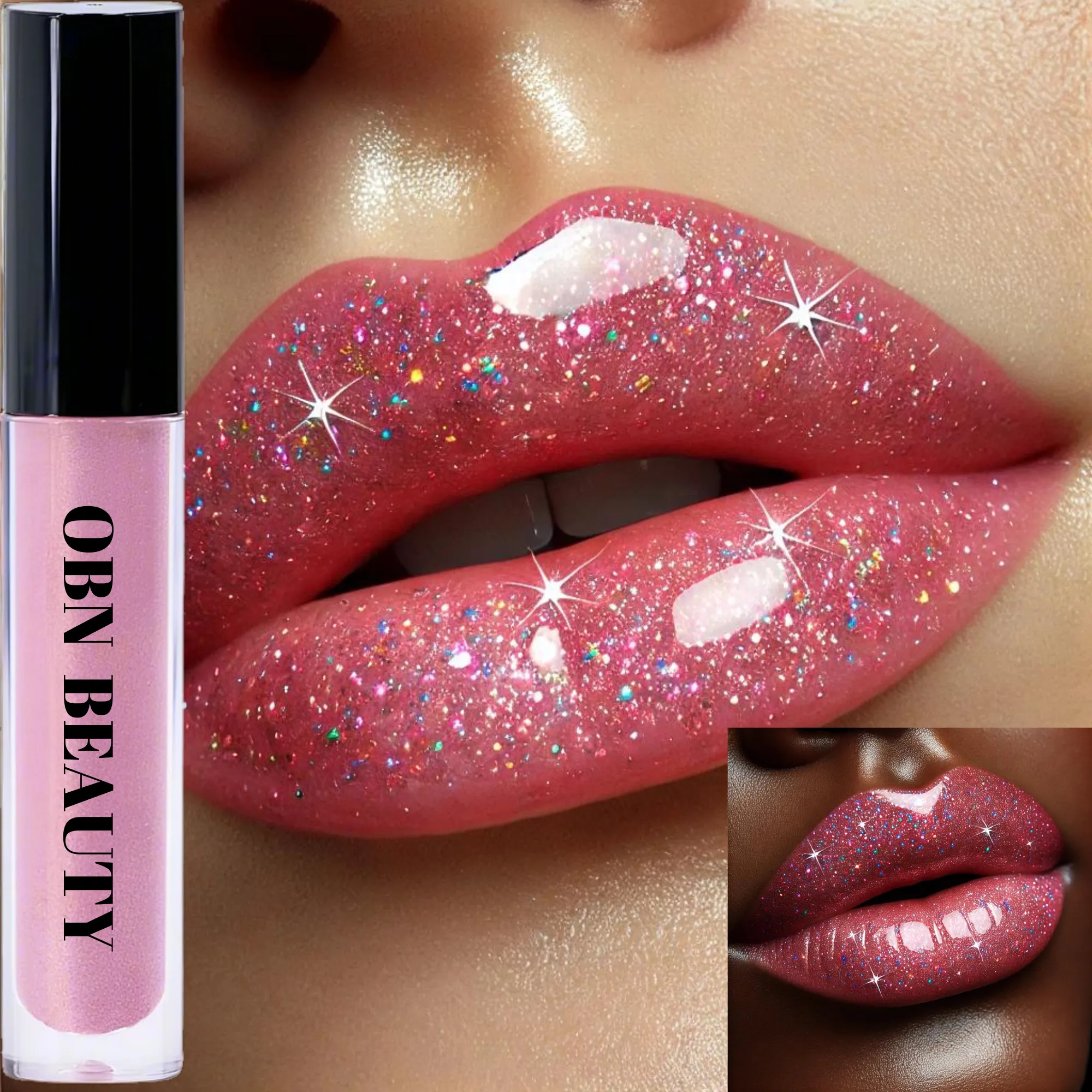 Flare Pink Glitter Lip Gloss
