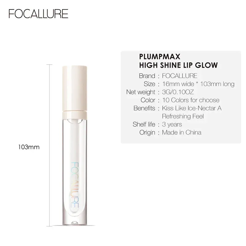 FOCALLURE Moisturizing Liquid Lipstick High Pigment Lip Gloss Makeup Cosmetics