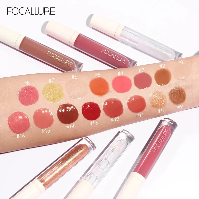 FOCALLURE Moisturizing Liquid Lipstick High Pigment Lip Gloss Makeup Cosmetics