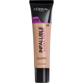 L'OREAL - Infallible Total Cover Foundation, Buff Beige - 1 fl. oz. (30 ml)