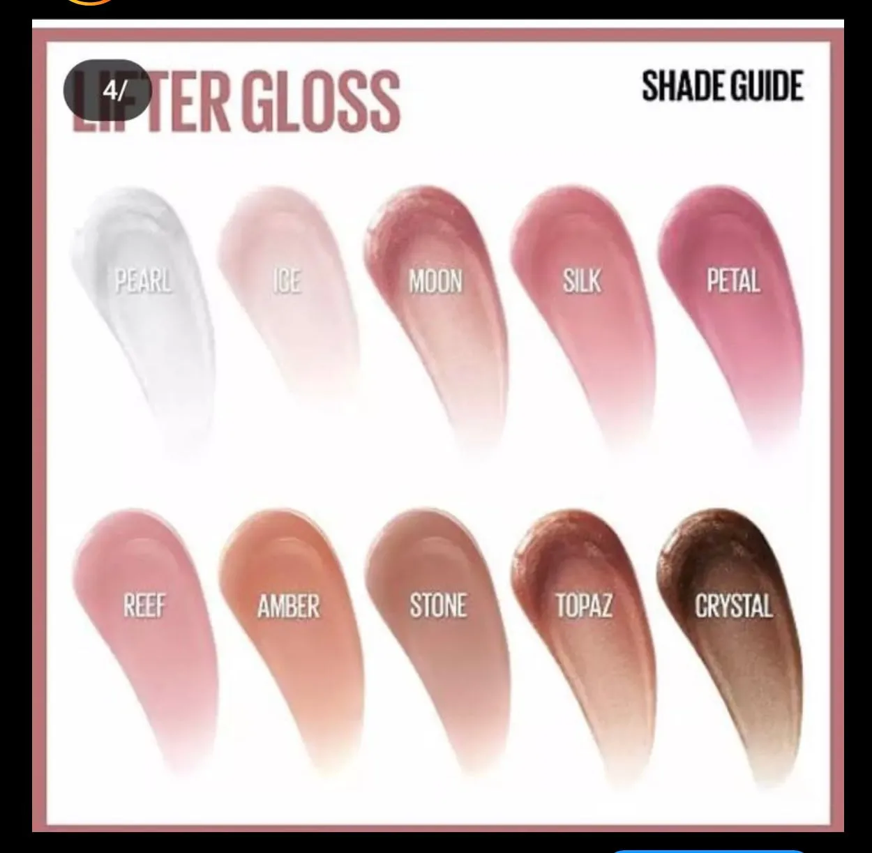 MAYBELLINE LIFTER GLOSS LIP GLOSS MAKEUP WITH HYALURONIC ACID -Silk