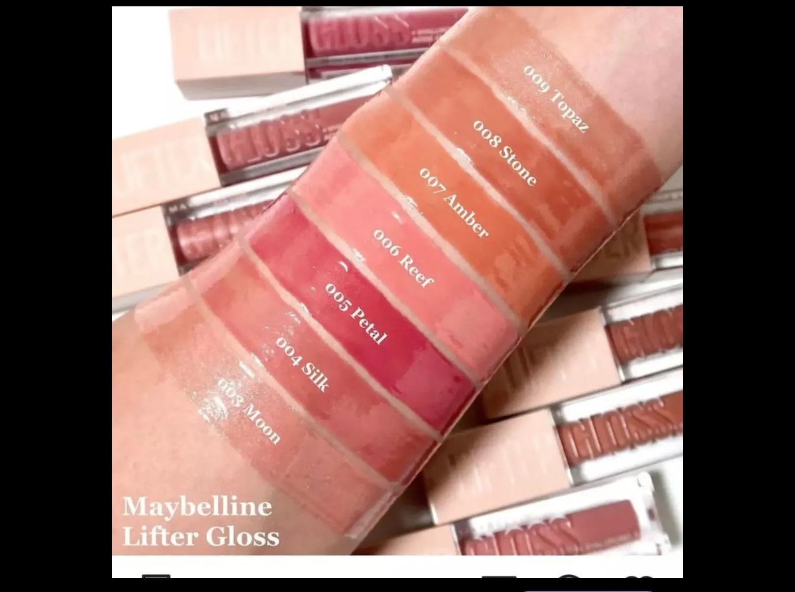 MAYBELLINE LIFTER GLOSS LIP GLOSS MAKEUP WITH HYALURONIC ACID -Silk