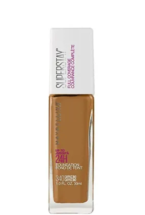 MAYBELLINE - Super Stay Full Coverage Liquid Foundation Cappuccino - 1 fl oz (30 ml)