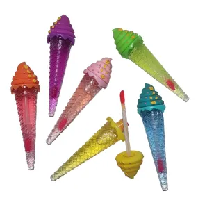 Miss Beauty Ice Cream shape transparent lip gloss