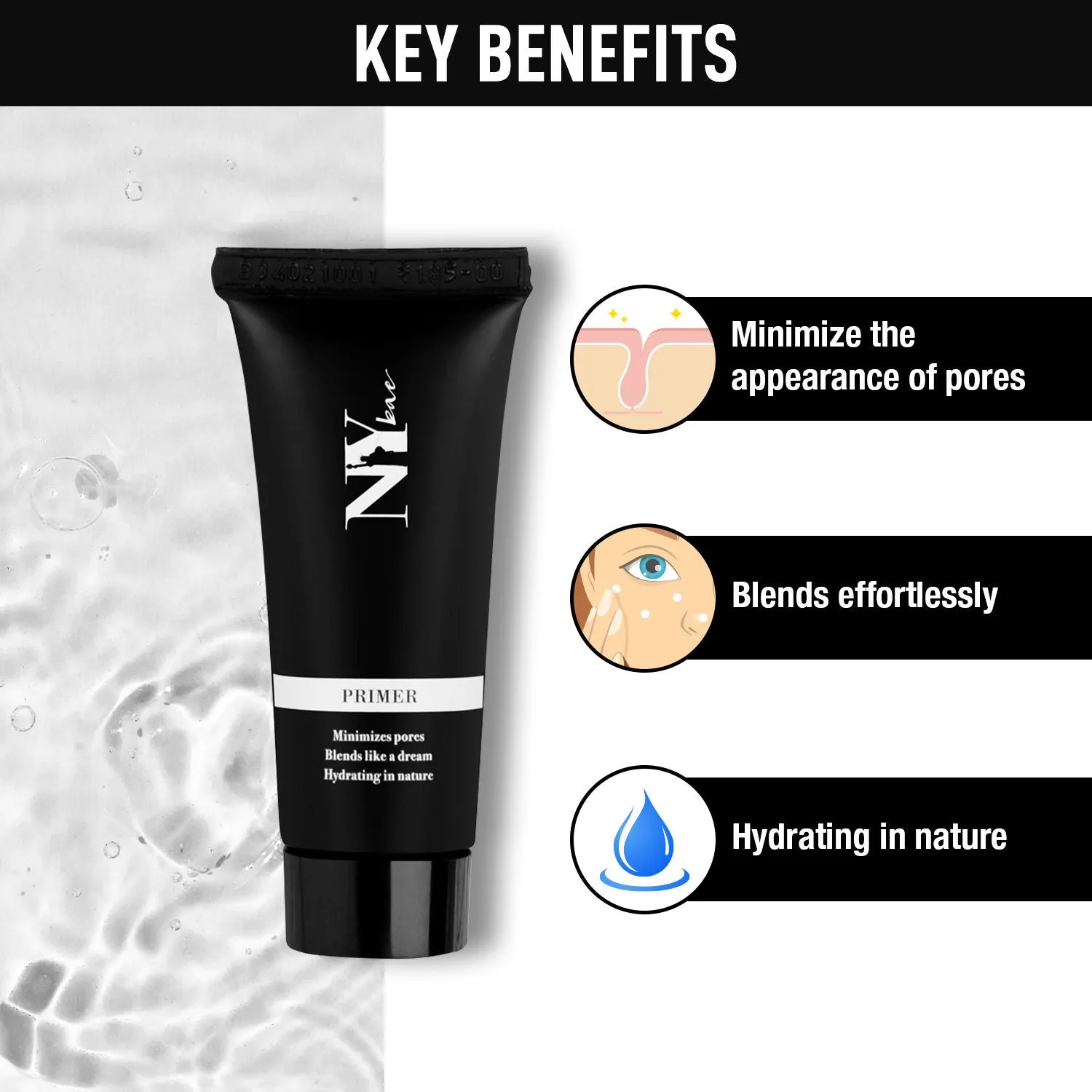 NY Bae Makeup Primer|Face Primer|All Skin Types| Matte| Light Weight