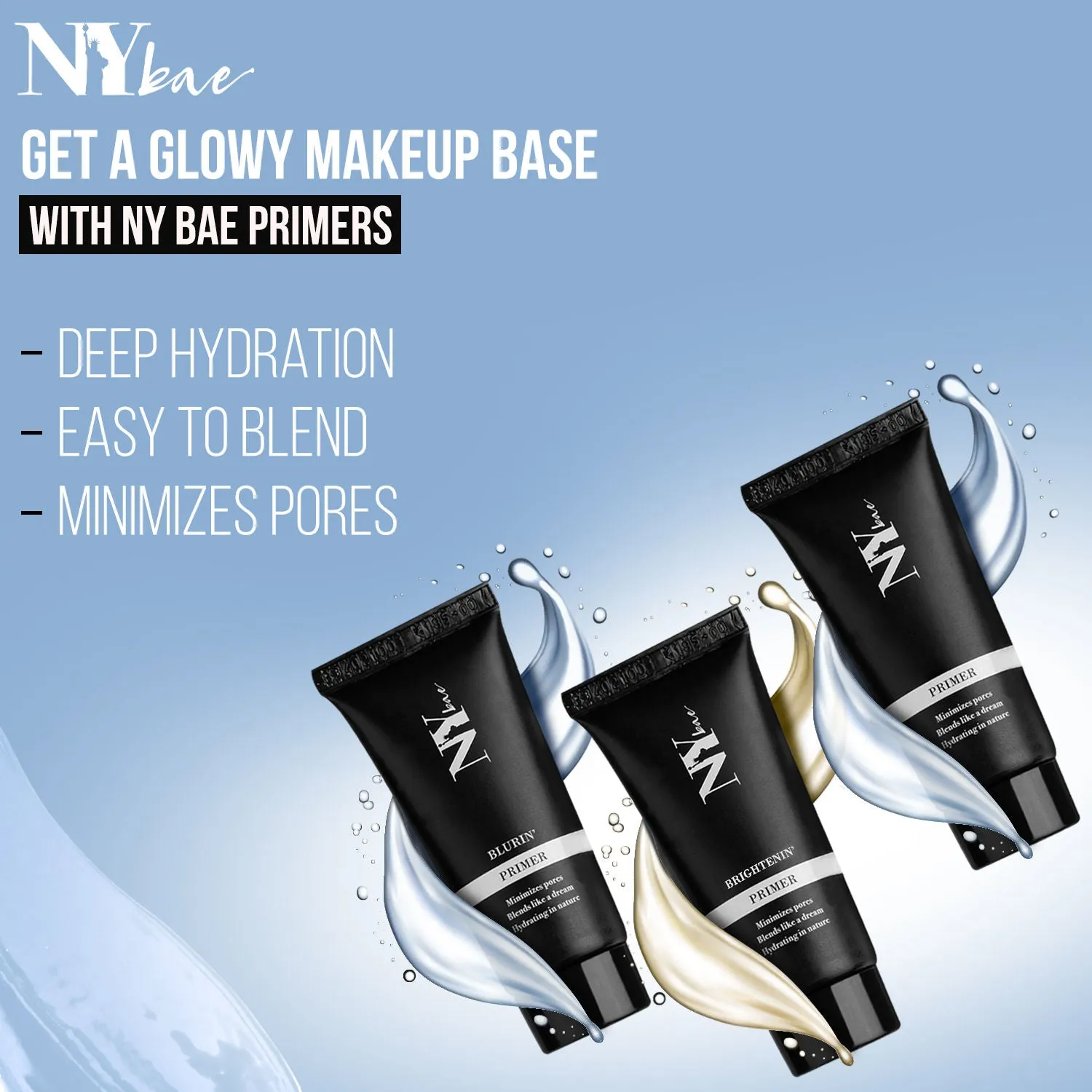 NY Bae Makeup Primer|Face Primer|All Skin Types| Matte| Light Weight