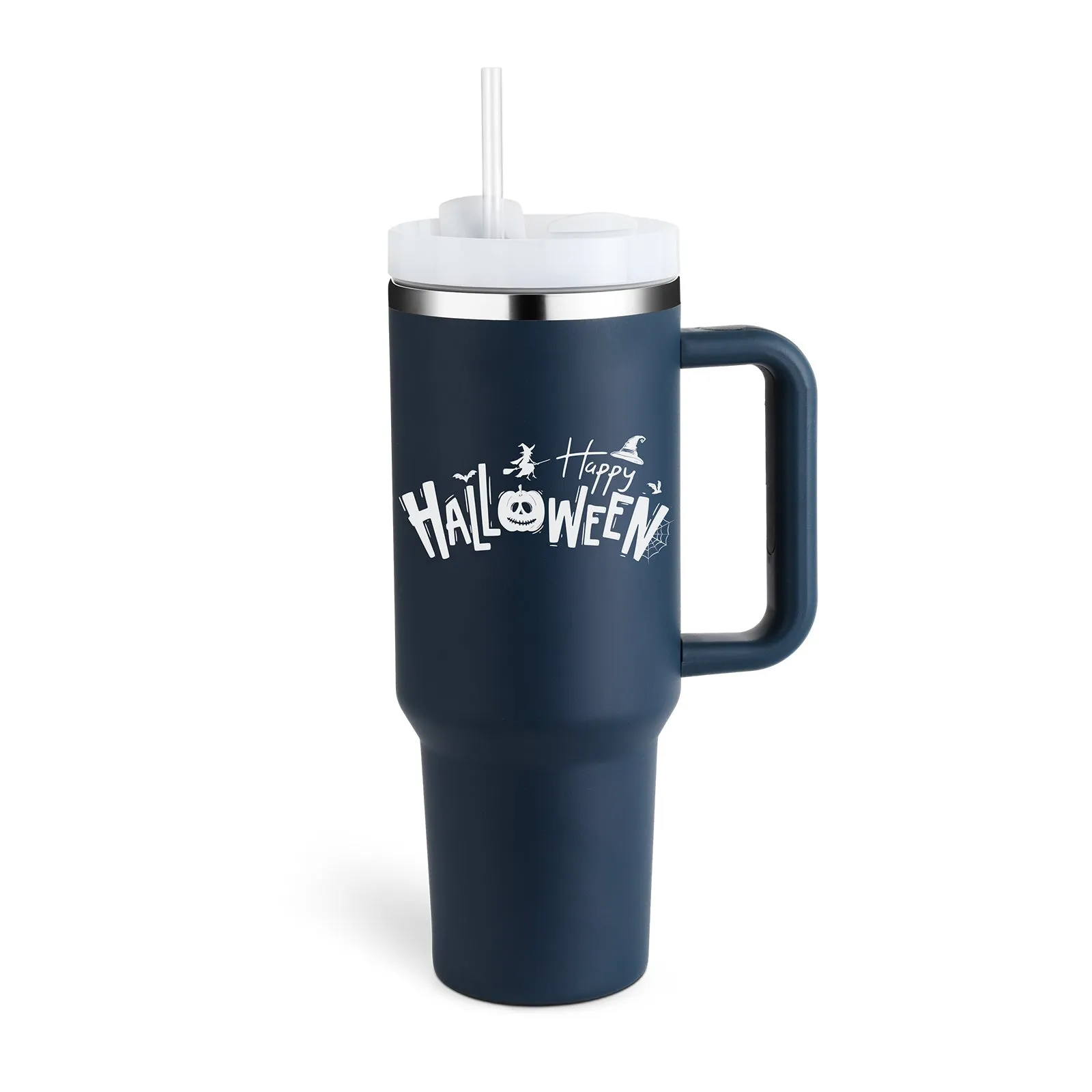 Thermal Mug 40oz Straw Coffee Insulation Cup With Handle BPA Free