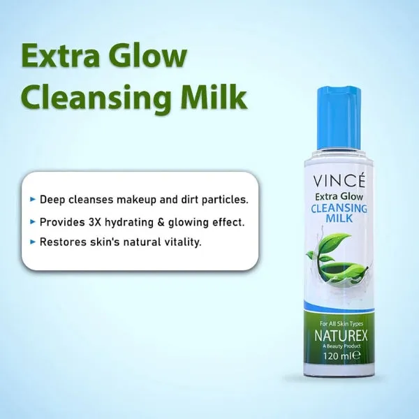 Vince Extra Glow Cleansing Milk Naturex 120ml
