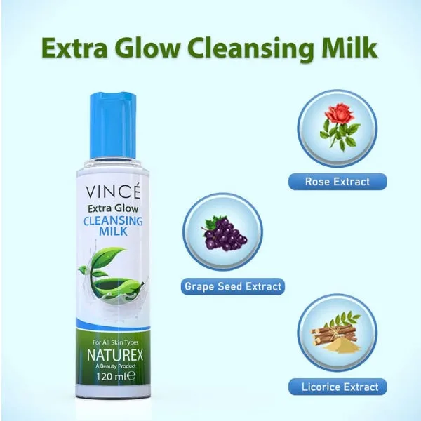 Vince Extra Glow Cleansing Milk Naturex 120ml
