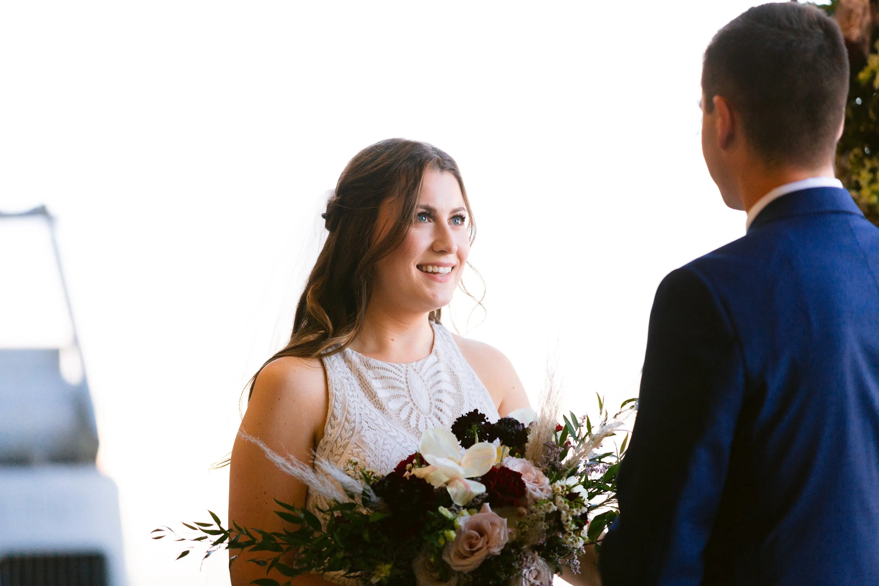 Vintage Burgundy and Blush Air Force Styled Wedding