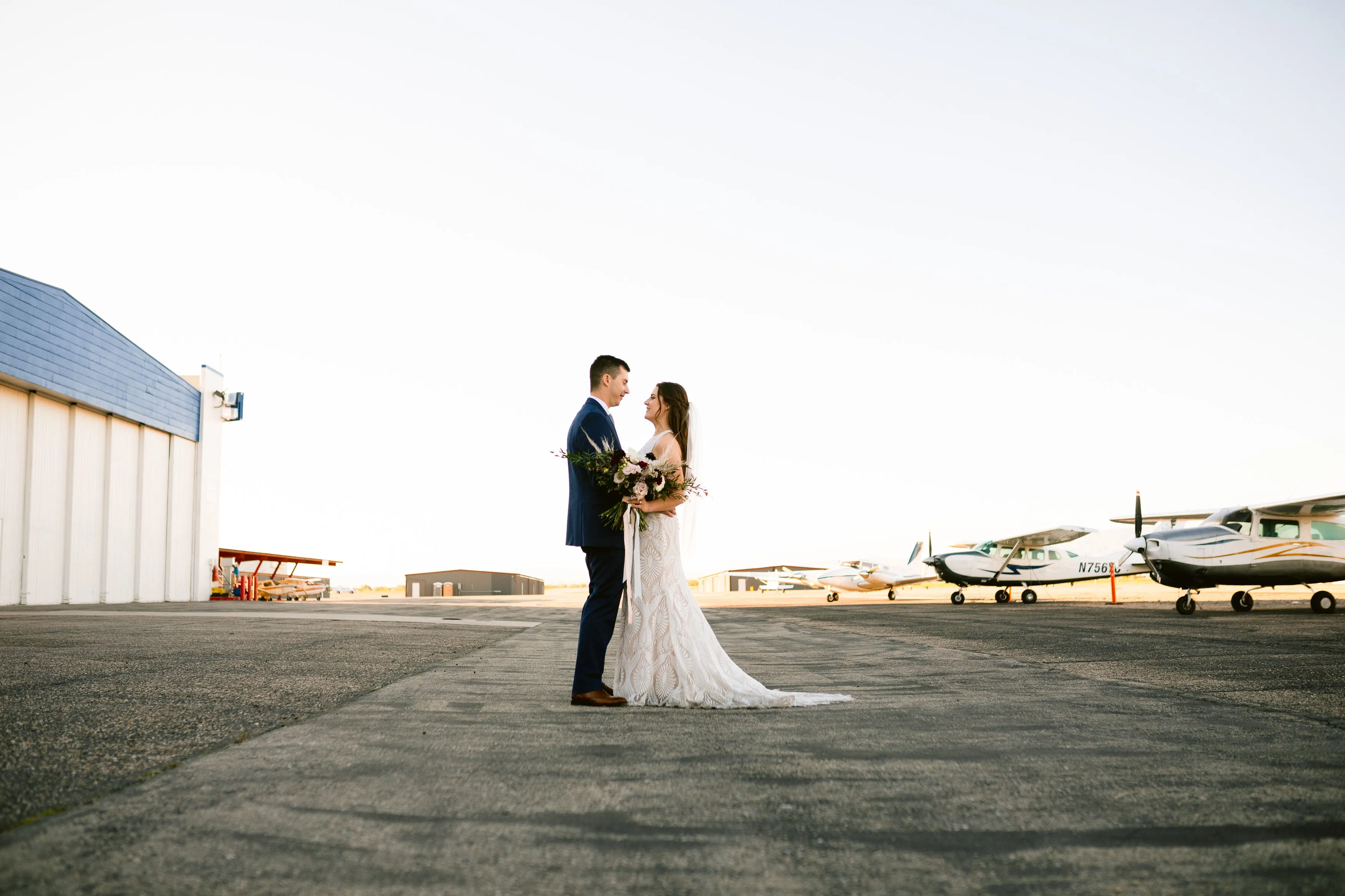 Vintage Burgundy and Blush Air Force Styled Wedding