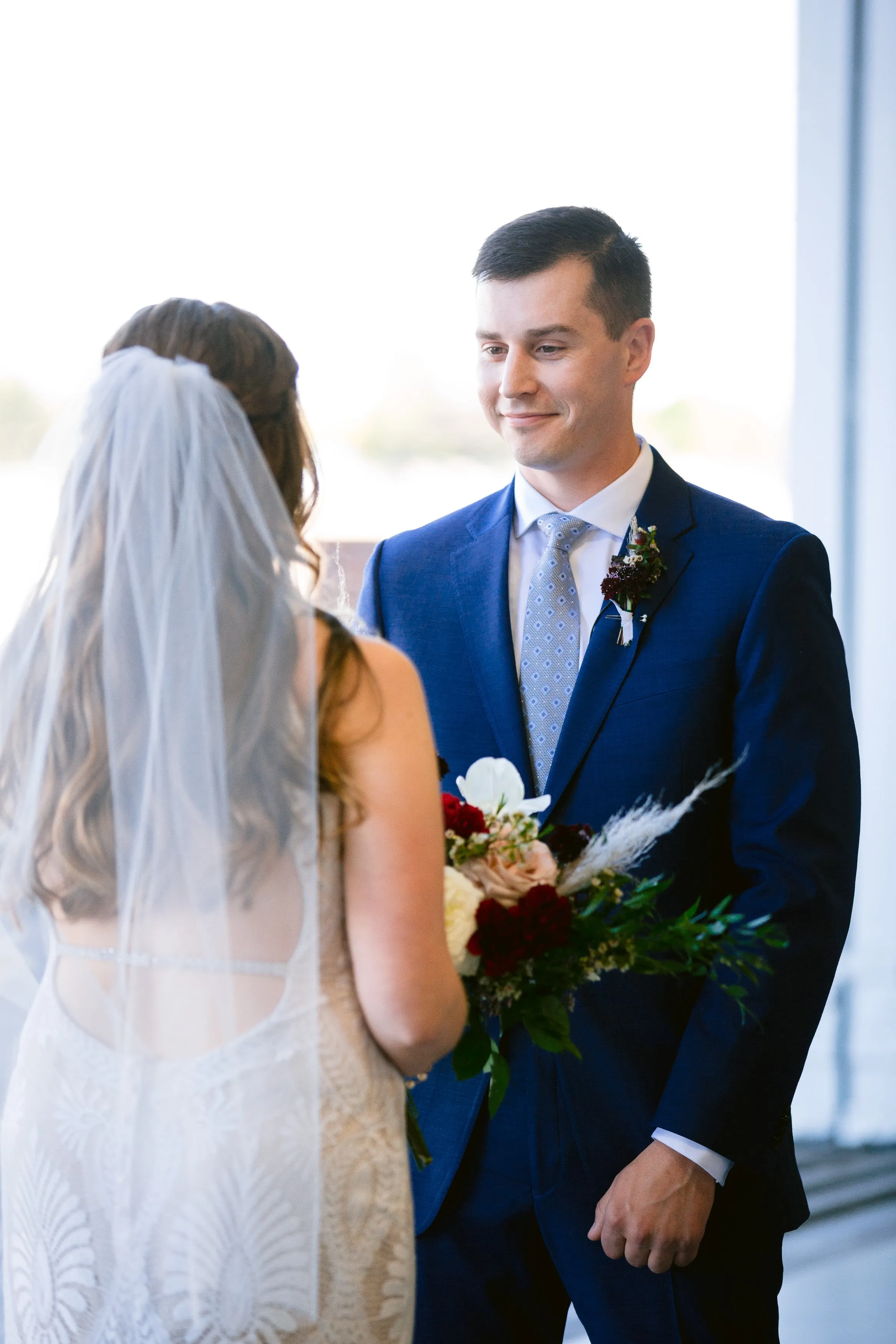 Vintage Burgundy and Blush Air Force Styled Wedding