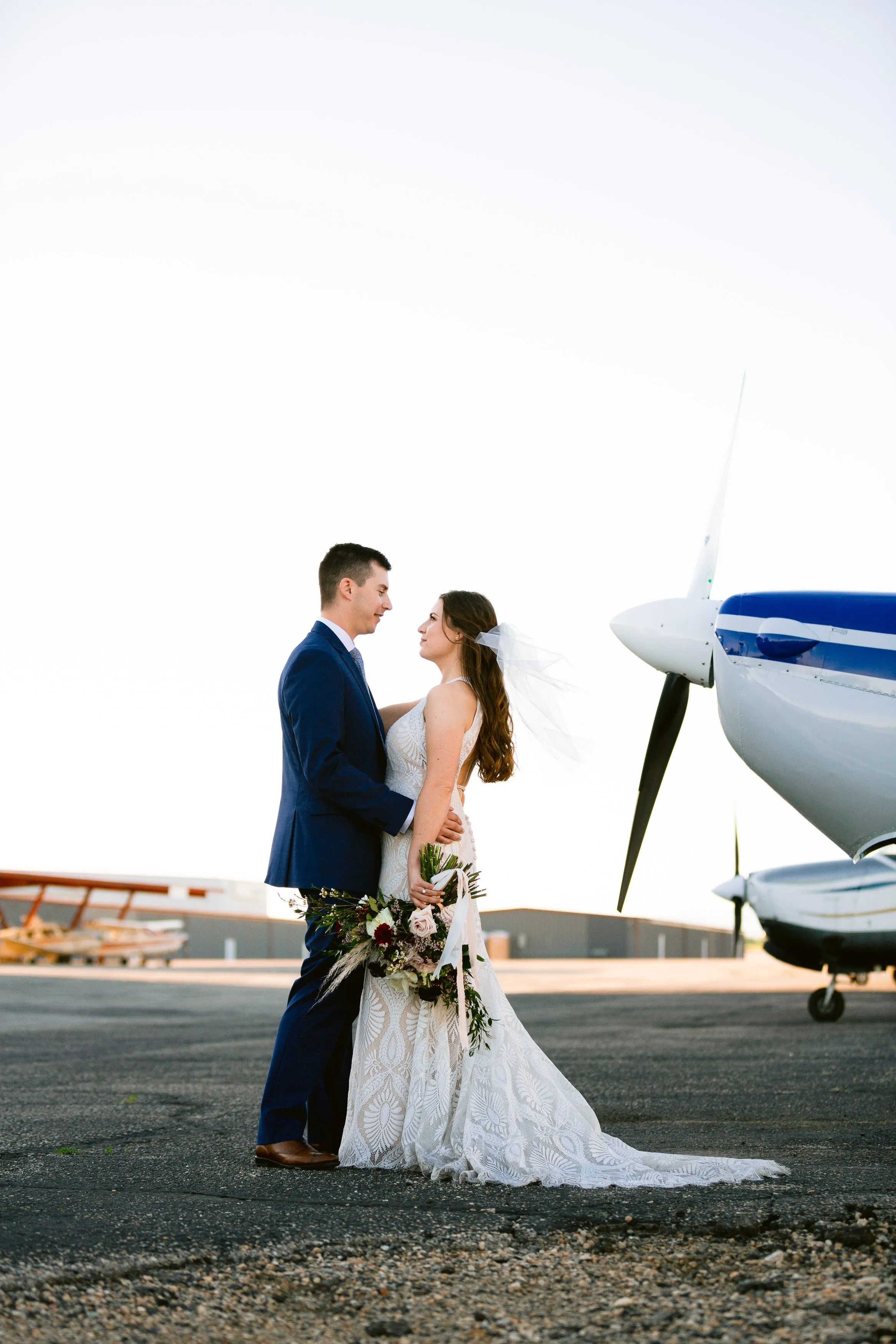 Vintage Burgundy and Blush Air Force Styled Wedding